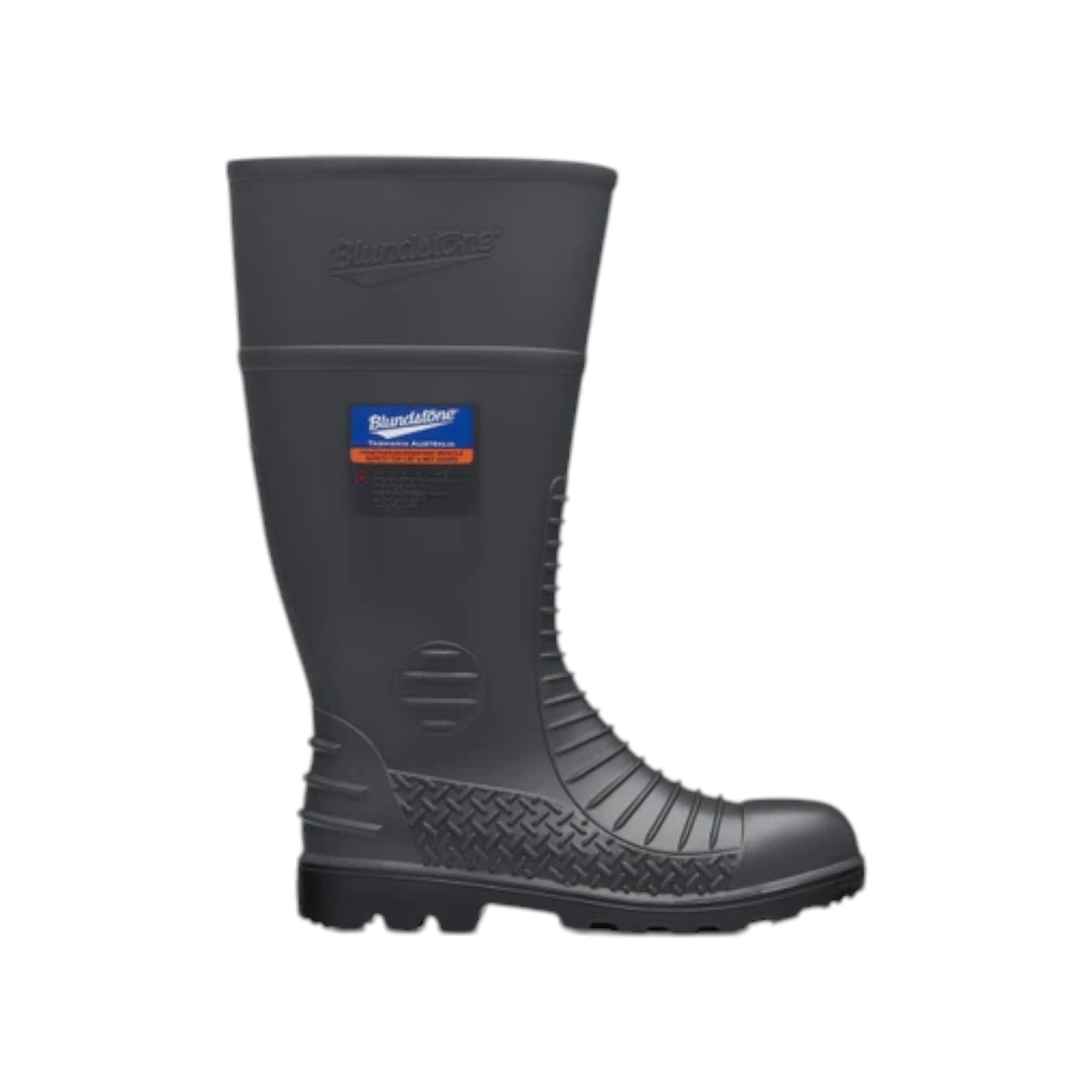 028 Grey Waterproof Metatarsal Guard Gumboot With Penetration Resistant Midsole