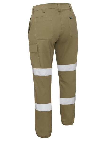 BISLEY WOMAN'S TAPED STRETCH COTTON DRILL CARGO PANTS