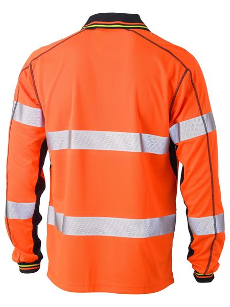 TAPED HI VIS POLYESTER MESH POLO