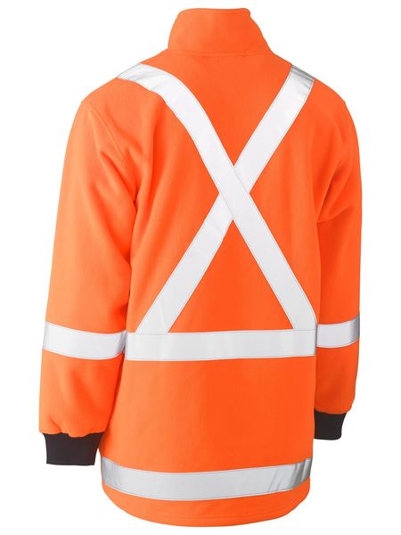 X TAPED TTMC HI VIS POLAR FLEECE 1/4 ZIP PULLOVER