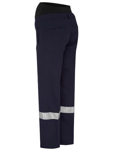 WOMEN'S TAPED MATERNITY DRILL WORK PANTS