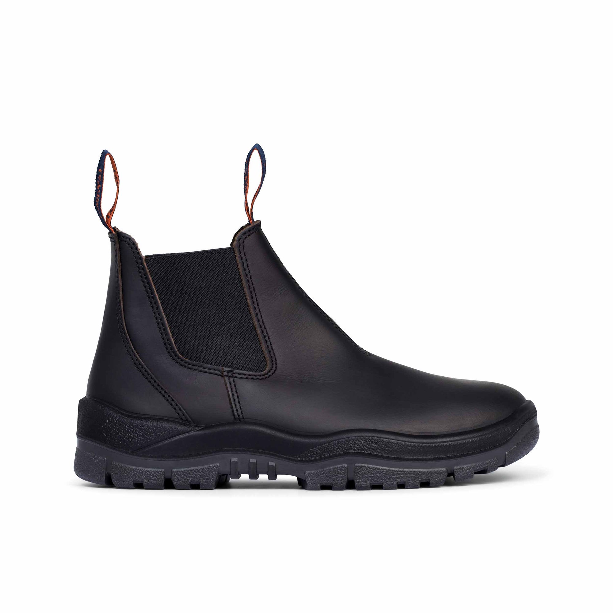 Mongrel Oil Kip Non-Safety V-Cut Elastic Sided Boot -Black
