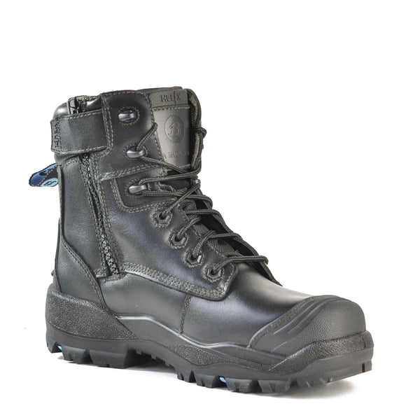 Bata 804 66029 Longreach CT Ultra Zip Lace Safety Boot Composite Toe Black