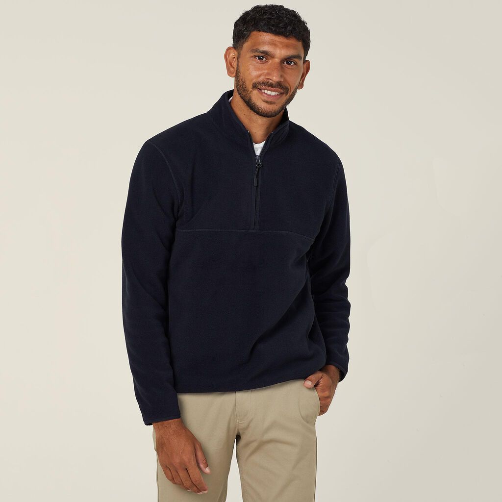 POLAR FLEECE ZIP NECK PULLOVER