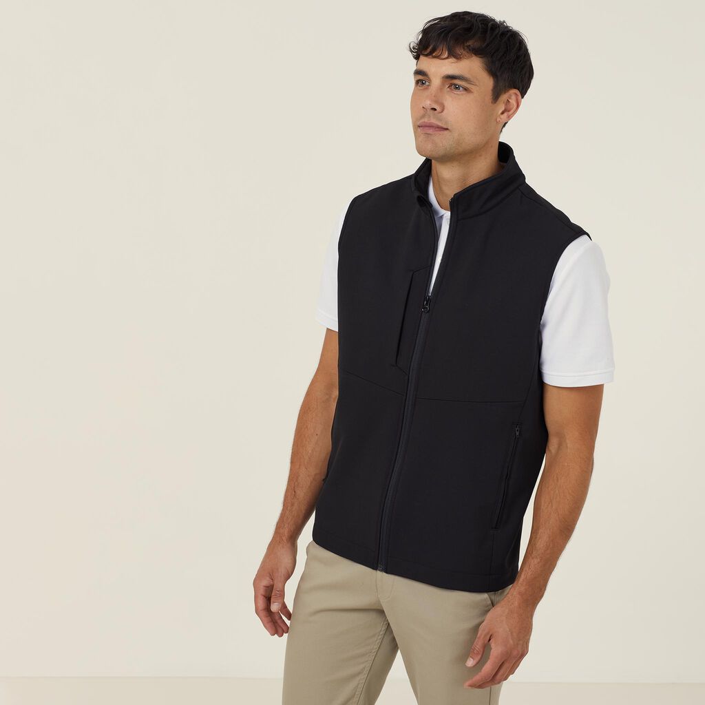 BONDED FLEECE ZIP VEST