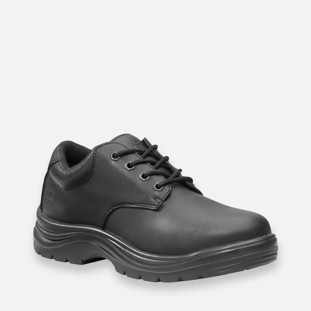 WENTWORTH SLIP RESISTANT LACE UP SAFETY WORK SHOES - BLACK