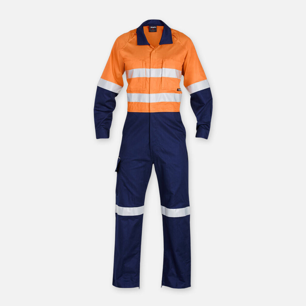 WORKCOOL 2 HI-VIS REFLECTIVE TWO TONE WORK OVERALLS