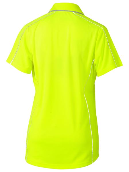 Bisley Women's Cool Mesh Polo With Reflective Piping