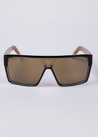 Unit Command Sunglasses - Black Gold Polarised