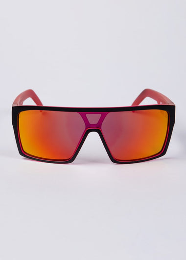 Unit Command Sunglasses - Matte Black Orange Polarised