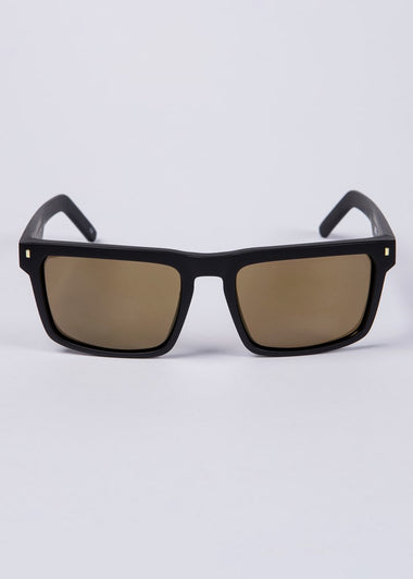 UNIT Primer Sunglasses - Matte Black Gold Polarised