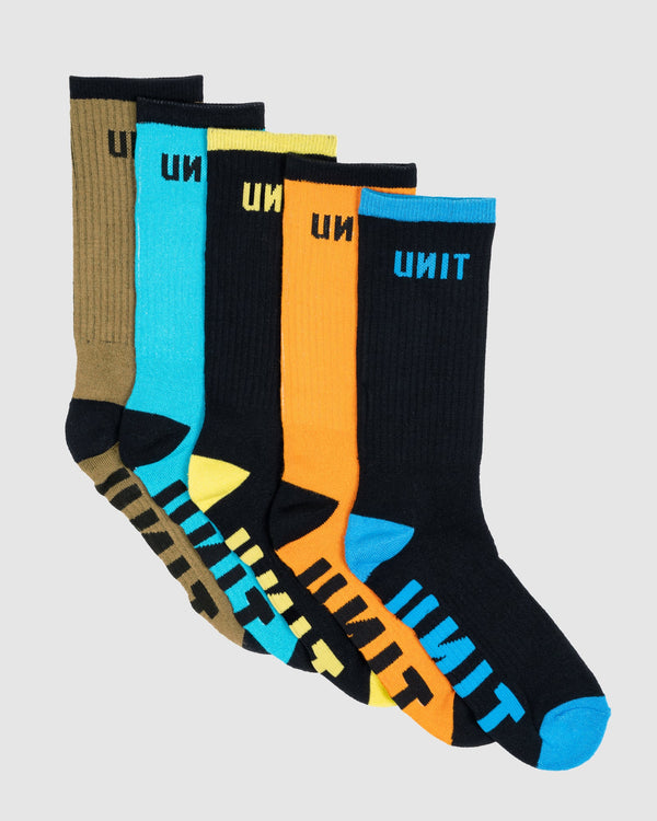 UNIT React Bamboo Socks - 5 Pack - Worklocker Australia
