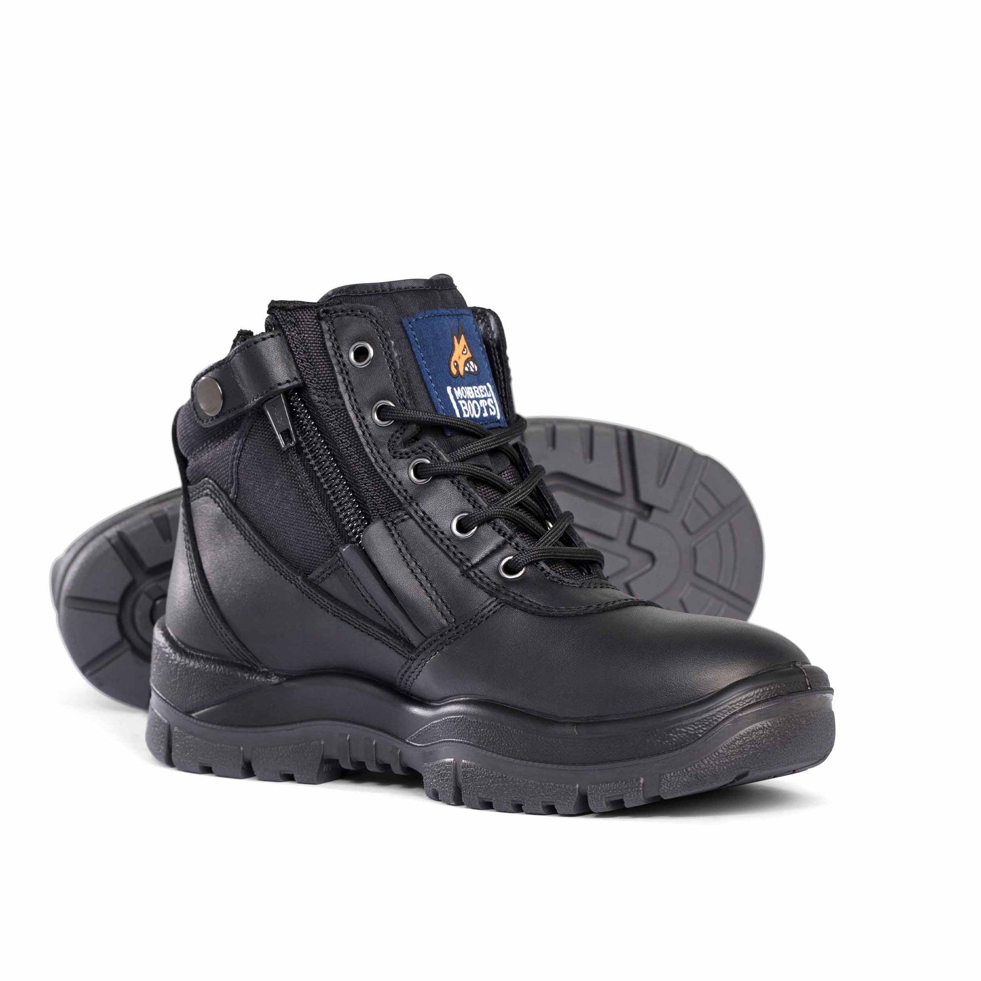 Mongrel Zipsider Boot - BLACK