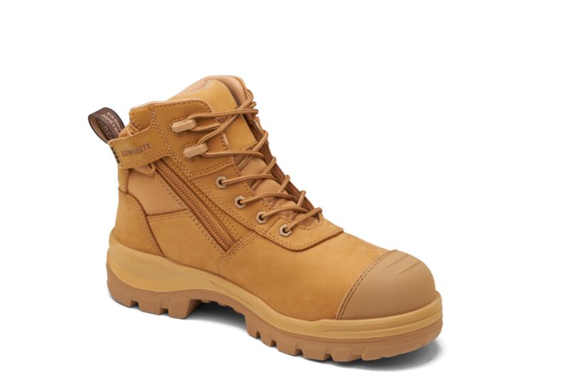 8550 Blundstone RotoFlex Safety Unisex Zip Sided Wheat