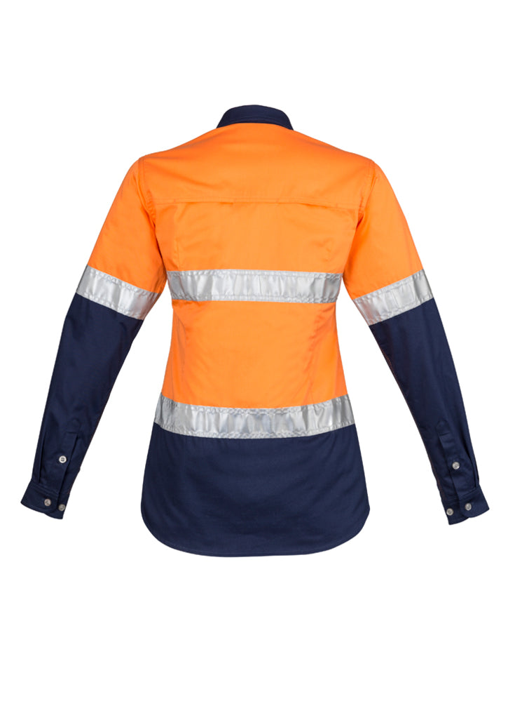 Syzmik Womens Hi Vis Spliced Industrial Shirt - Hoop Taped